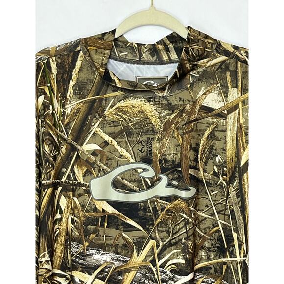 Drake Men’s 3XL Green Camo Long Sleeve Layering Hunting Shirt Pullover Waterfowl - Picture 7 of 7